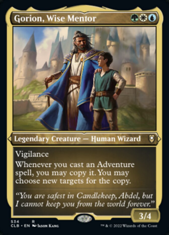 Gorion, Wise Mentor (Foil Etched) [Commander Legends: Battle for Baldur's Gate] | Webway Games