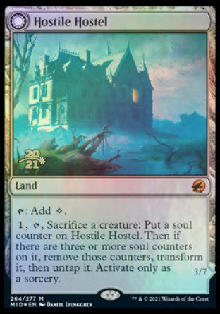 Hostile Hostel // Creeping Inn [Innistrad: Midnight Hunt Prerelease Promos] | Webway Games