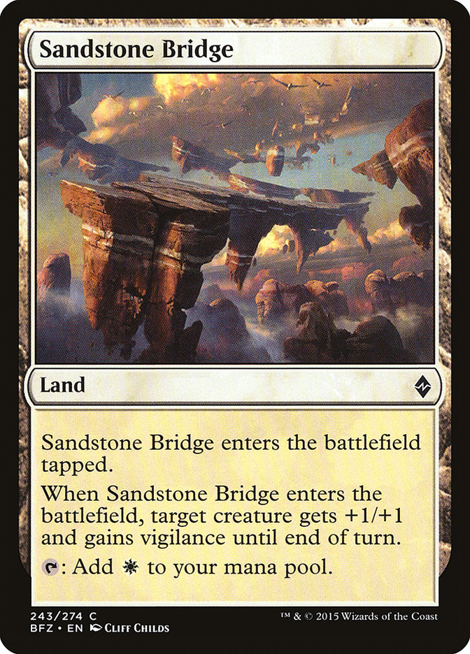 Sandstone Bridge [Battle for Zendikar] | Webway Games