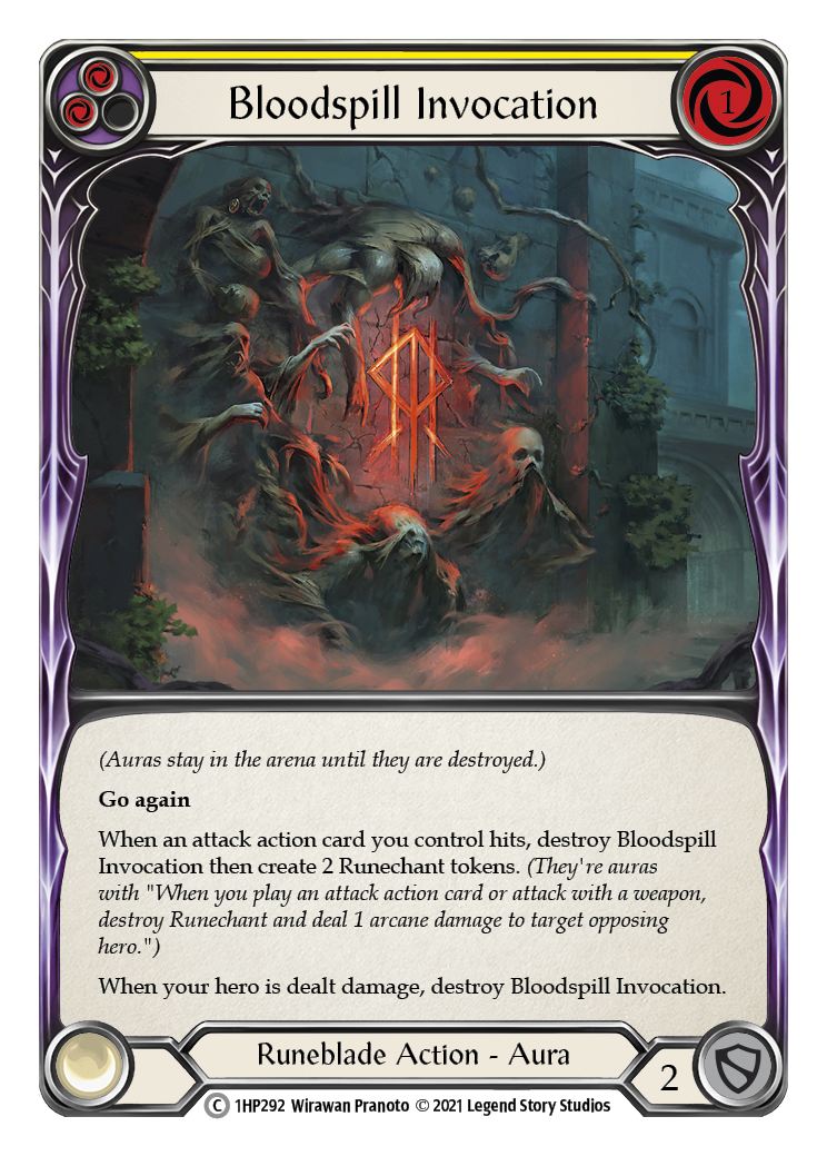 Bloodspill Invocation (Yellow) [1HP292] | Webway Games