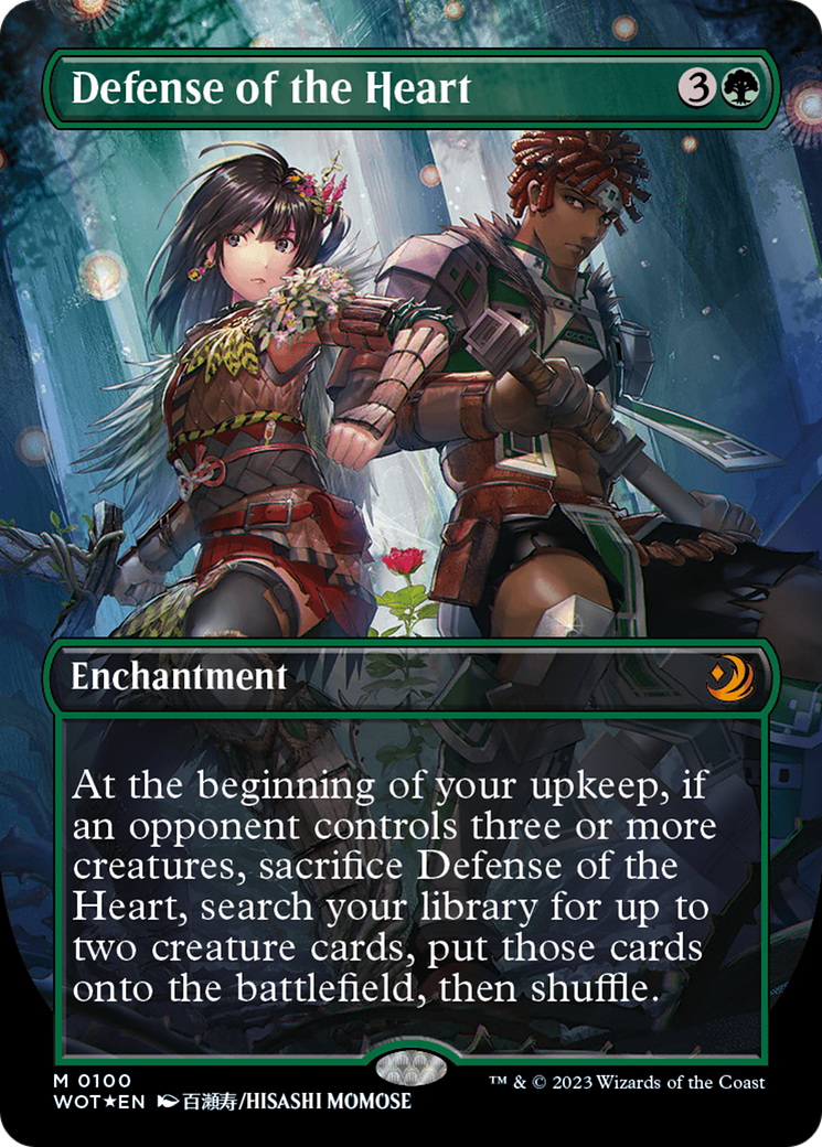 Defense of the Heart (Anime Borderless) (Confetti Foil) [Wilds of Eldraine: Enchanting Tales] | Webway Games