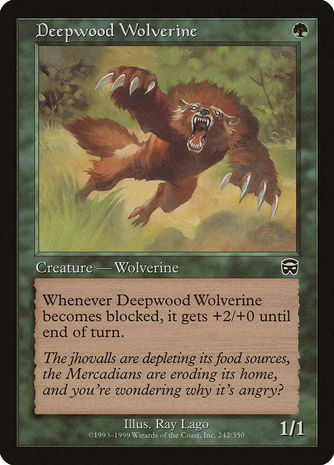 Deepwood Wolverine [Mercadian Masques] | Webway Games