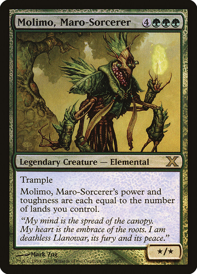Molimo, Maro-Sorcerer (Premium Foil) [Tenth Edition] | Webway Games
