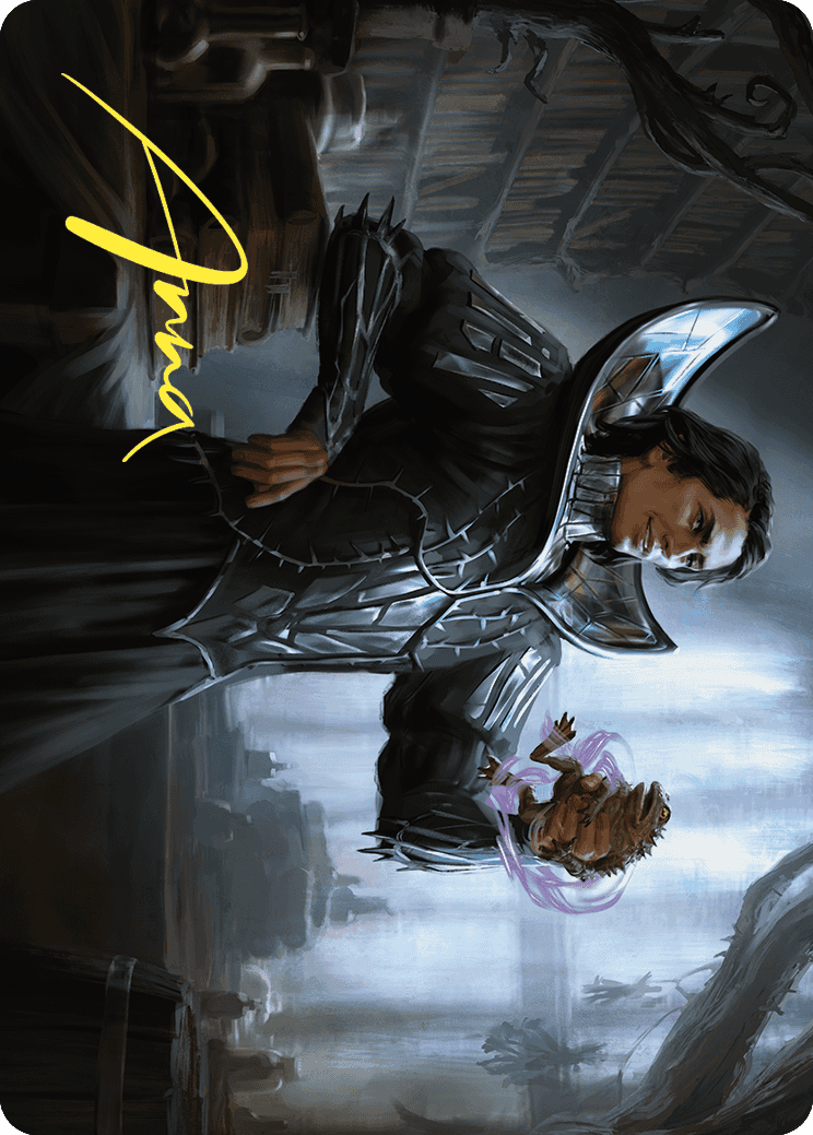 Spiteful Hexmage Art Card (Gold-Stamped Signature) [Wilds of Eldraine Art Series] | Webway Games