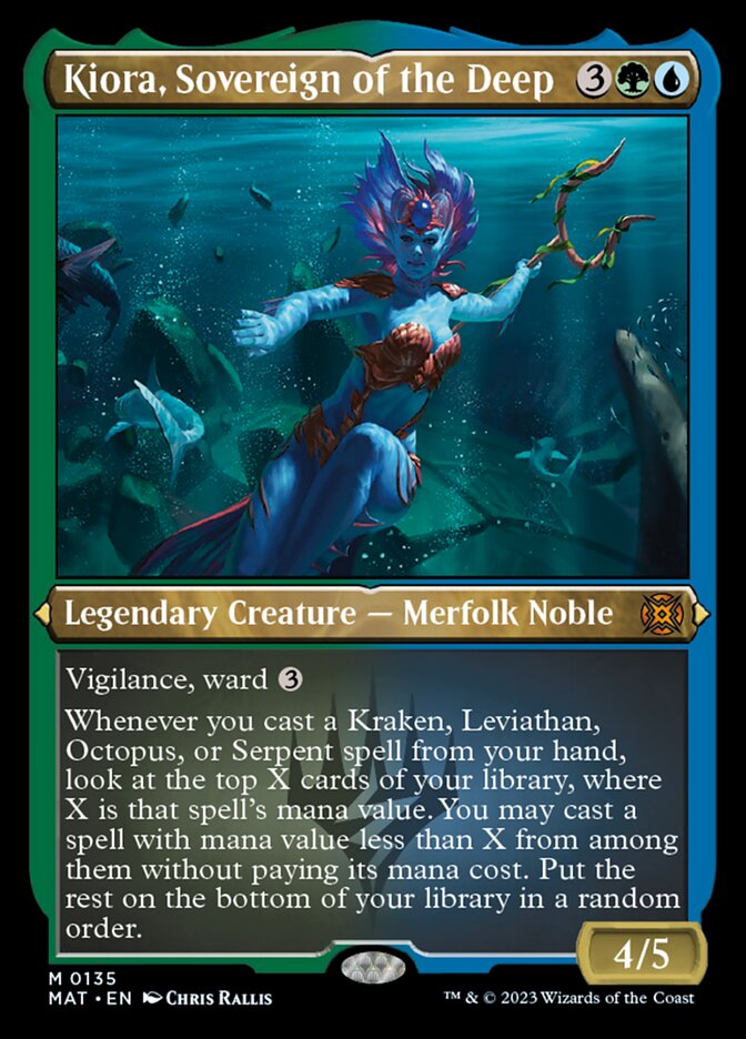Kiora, Sovereign of the Deep (Foil Etched) [March of the Machine: The Aftermath] | Webway Games