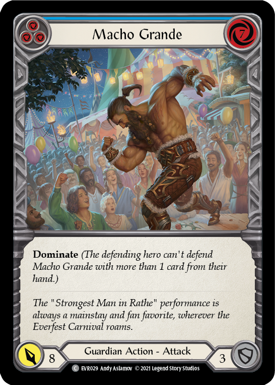 Macho Grande (Blue) [EVR029] (Everfest)  1st Edition Normal | Webway Games