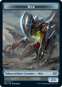 Myr (007) // Wolf Double-sided Token [Double Masters Tokens] | Webway Games