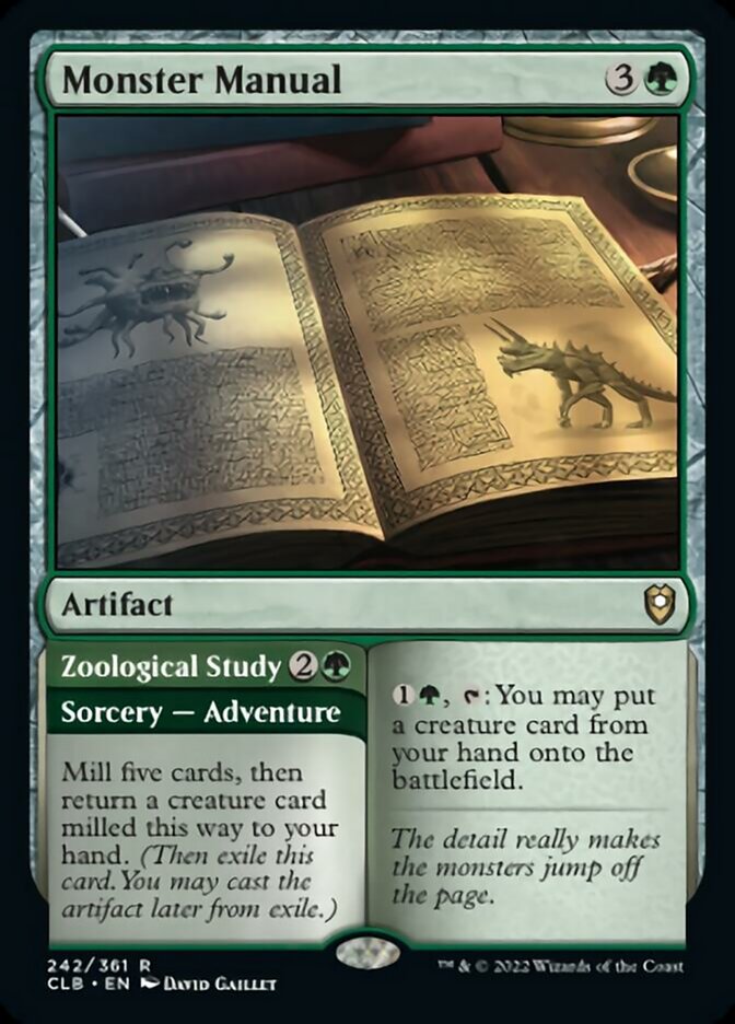 Monster Manual // Zoological Study [Commander Legends: Battle for Baldur's Gate] | Webway Games