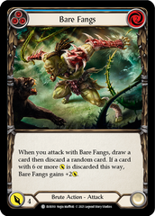 Bare Fangs (Blue) [EVR010] (Everfest)  1st Edition Rainbow Foil | Webway Games