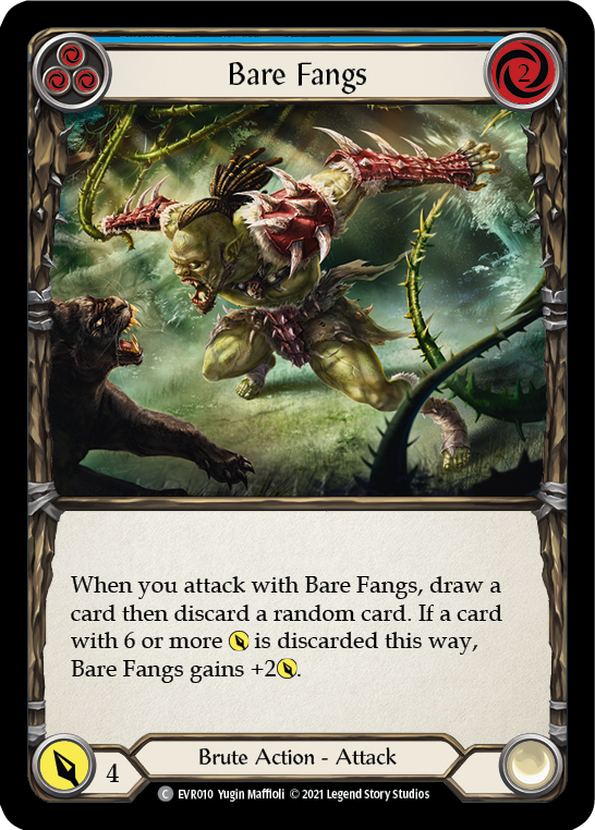 Bare Fangs (Blue) [EVR010] (Everfest)  1st Edition Normal | Webway Games