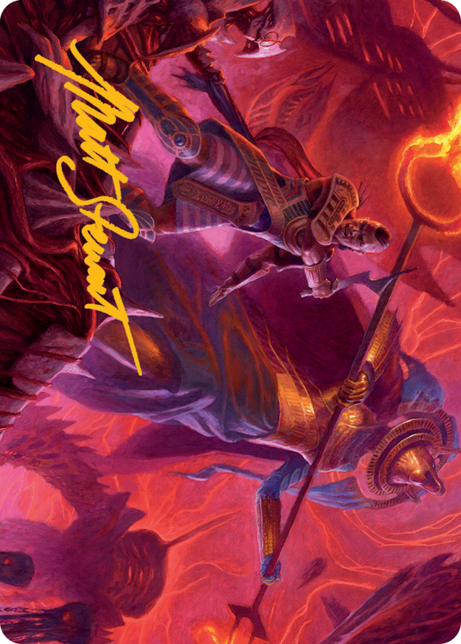 Djeru and Hazoret Art Card (Gold-Stamped Signature) [March of the Machine Art Series] | Webway Games
