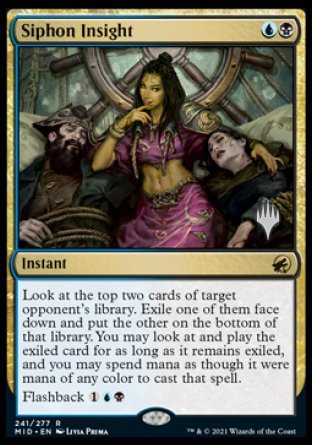 Siphon Insight (Promo Pack) [Innistrad: Midnight Hunt Promos] | Webway Games