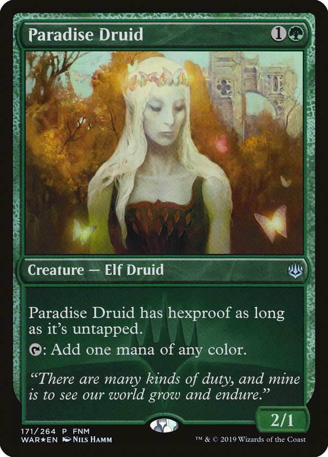 Paradise Druid (FNM) [War of the Spark Promos] | Webway Games