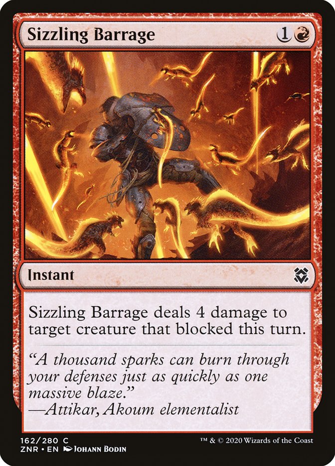 Sizzling Barrage [Zendikar Rising] | Webway Games