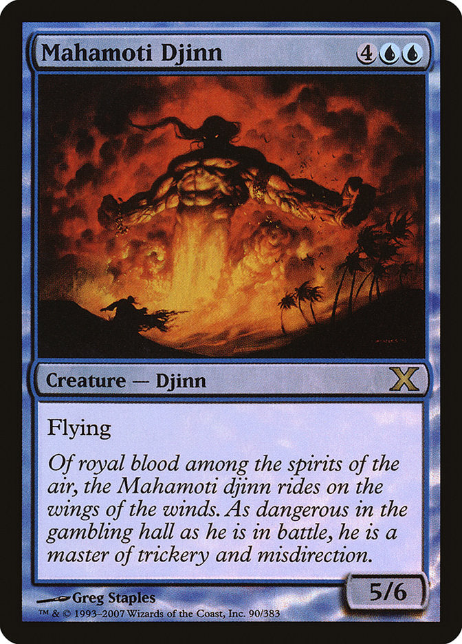Mahamoti Djinn (Premium Foil) [Tenth Edition] | Webway Games
