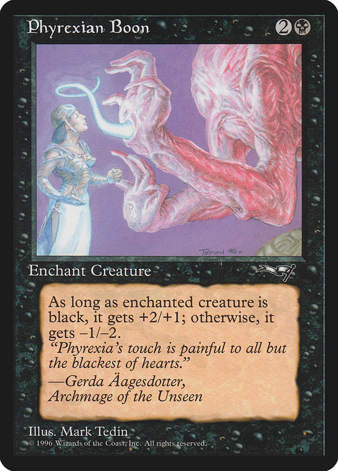 Phyrexian Boon (Person on the Left) [Alliances] | Webway Games