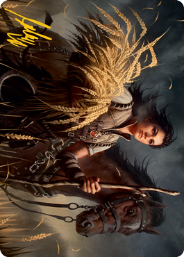 Ambitious Farmhand Art Card (Gold-Stamped Signature) [Innistrad: Midnight Hunt Art Series] | Webway Games