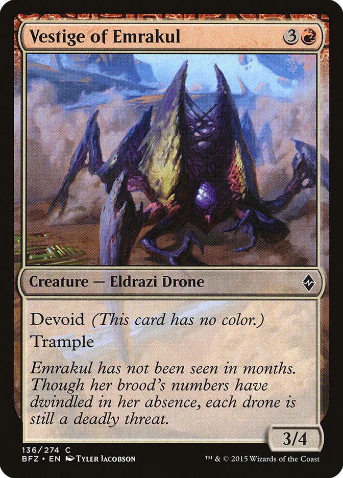 Vestige of Emrakul [Battle for Zendikar] | Webway Games