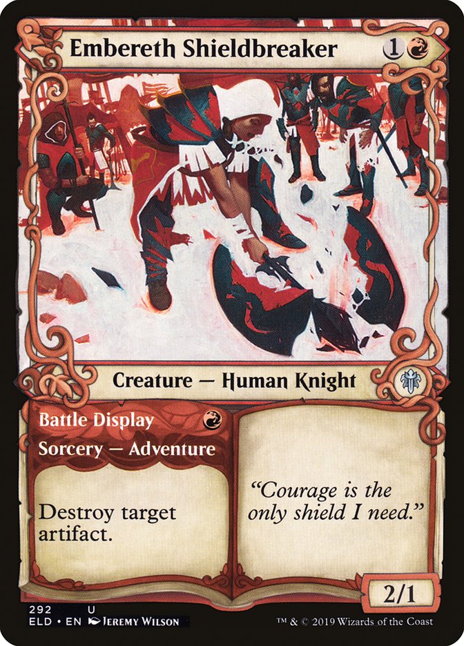 Embereth Shieldbreaker // Battle Display (Showcase) [Throne of Eldraine] | Webway Games