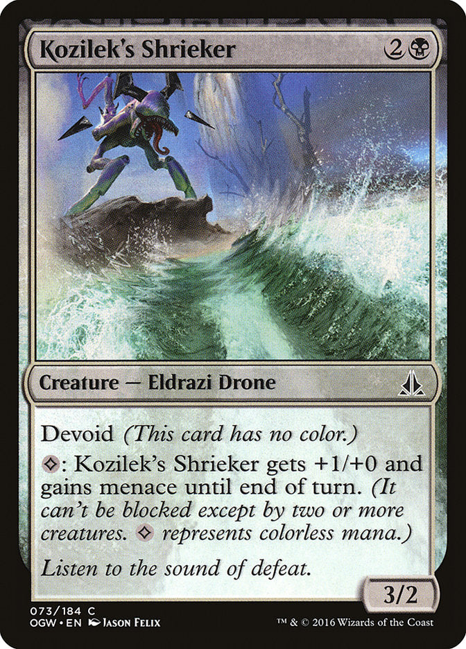 Kozilek's Shrieker [Oath of the Gatewatch] | Webway Games