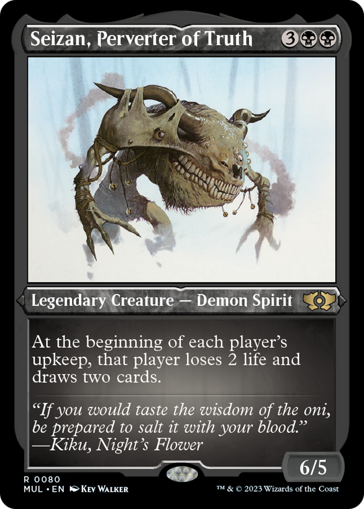 Seizan, Perverter of Truth (Foil Etched) [Multiverse Legends] | Webway Games