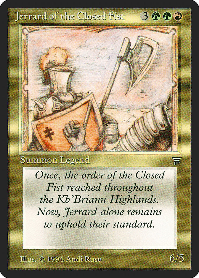Jerrard of the Closed Fist [Legends] | Webway Games