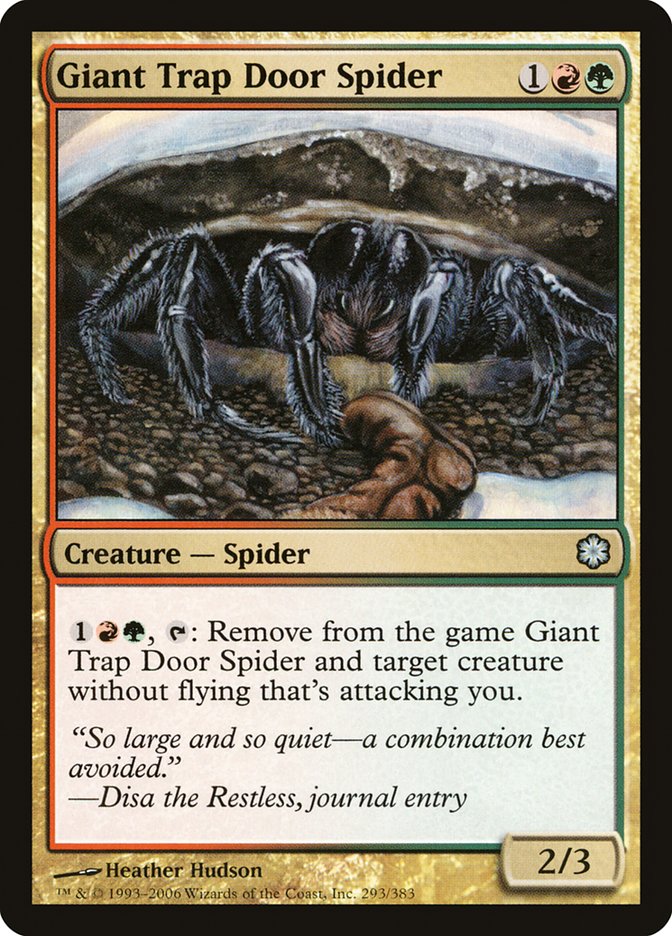 Giant Trap Door Spider [Coldsnap Theme Decks] | Webway Games