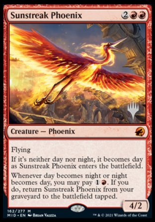 Sunstreak Phoenix (Promo Pack) [Innistrad: Midnight Hunt Promos] | Webway Games