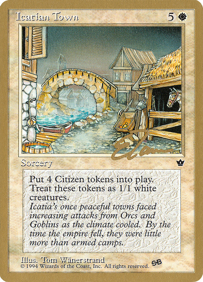 Icatian Town (Eric Tam) (SB) [Pro Tour Collector Set] | Webway Games