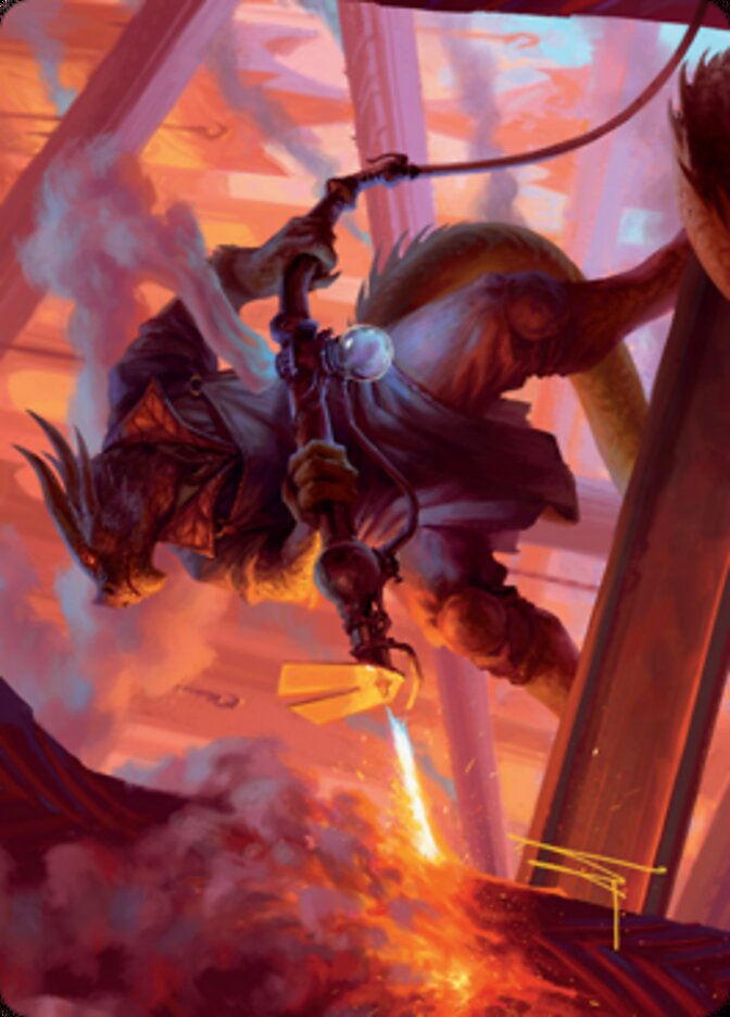 Plasma Jockey Art Card (Gold-Stamped Signature) [Streets of New Capenna Art Series] | Webway Games