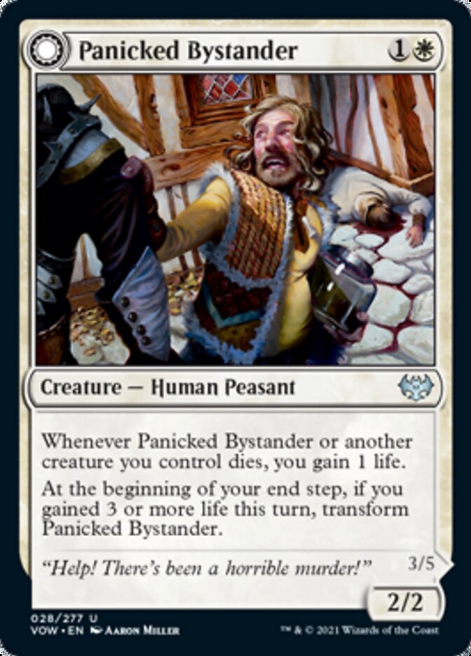 Panicked Bystander // Cackling Culprit [Innistrad: Crimson Vow] | Webway Games