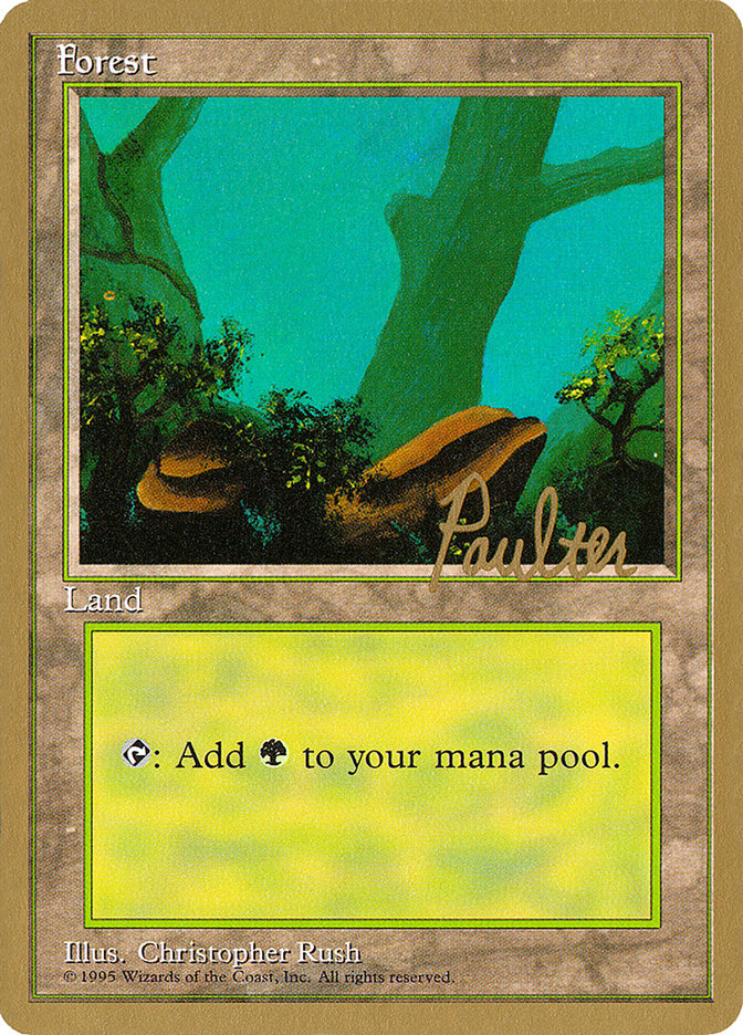 Forest (pp378) (Preston Poulter) [Pro Tour Collector Set] | Webway Games