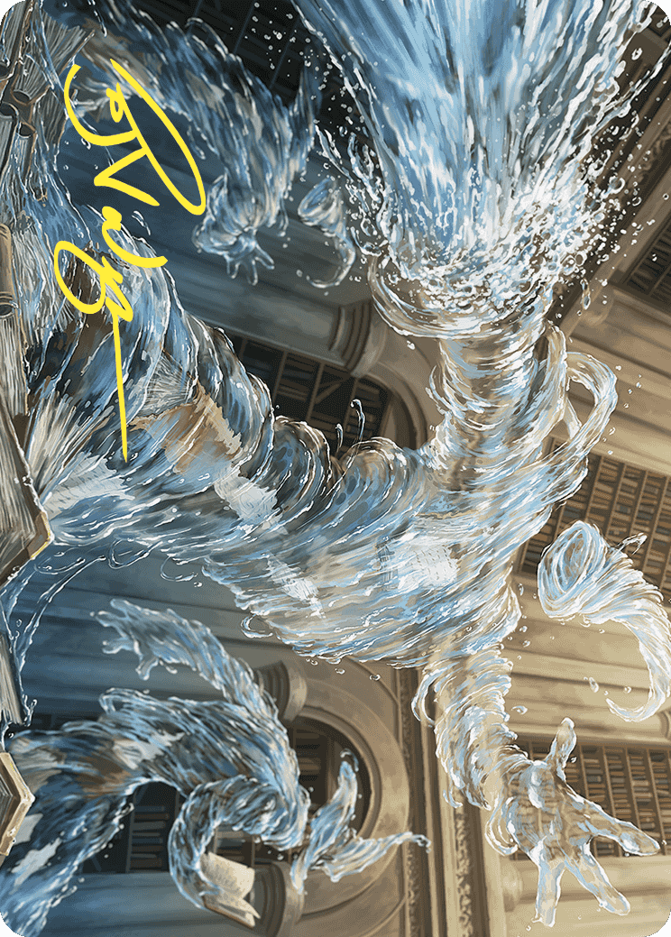 Splashy Spellcaster Art Card (Gold-Stamped Signature) [Wilds of Eldraine Art Series] | Webway Games