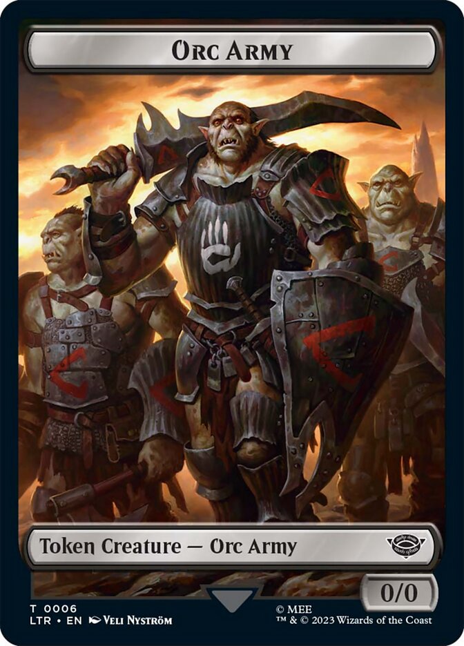 Orc Army Token (06) [The Lord of the Rings: Tales of Middle-Earth Tokens] | Webway Games