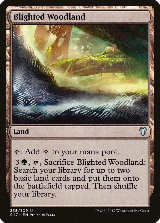 Blighted Woodland [Commander 2017] | Webway Games