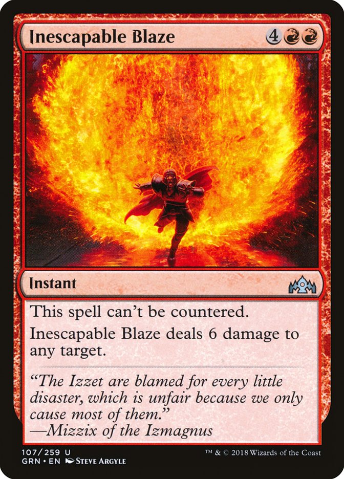 Inescapable Blaze [Guilds of Ravnica] | Webway Games
