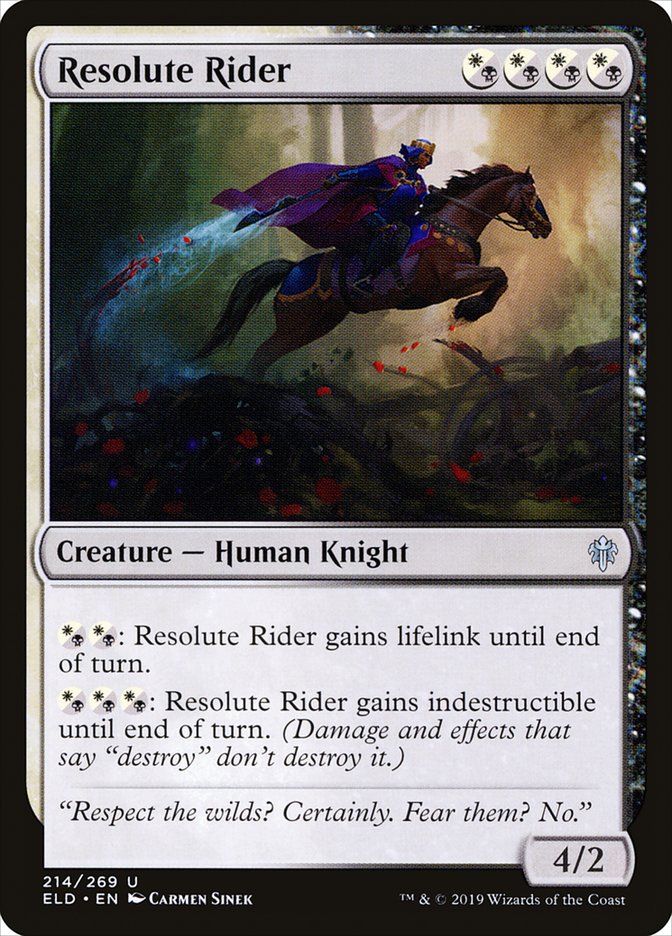 Resolute Rider [Throne of Eldraine] | Webway Games