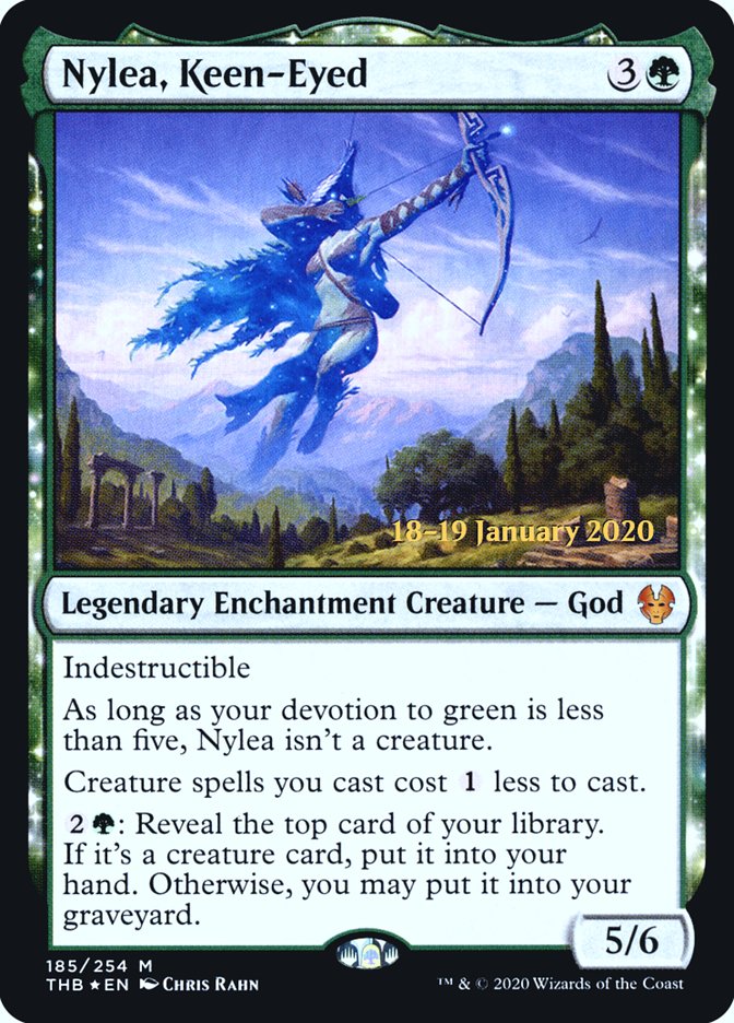 Nylea, Keen-Eyed [Theros Beyond Death Prerelease Promos] | Webway Games