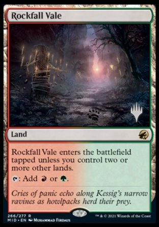Rockfall Vale (Promo Pack) [Innistrad: Midnight Hunt Promos] | Webway Games