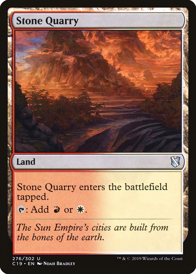Stone Quarry [Commander 2019] | Webway Games