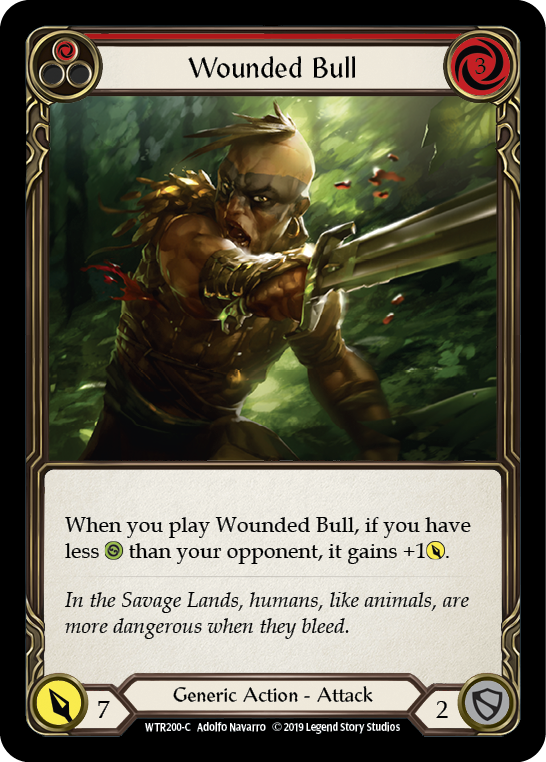 Wounded Bull (Red) [WTR200-C] Alpha Print Normal | Webway Games