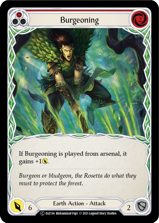 Burgeoning (Red) [U-ELE134] Unlimited Normal | Webway Games