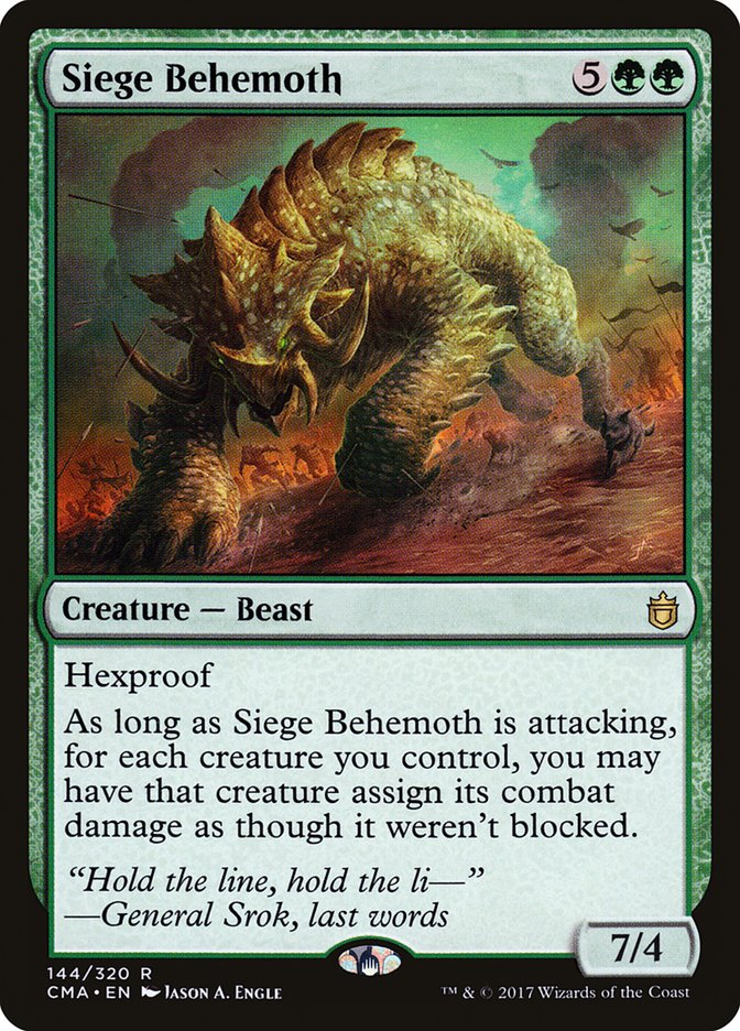 Siege Behemoth [Commander Anthology] | Webway Games