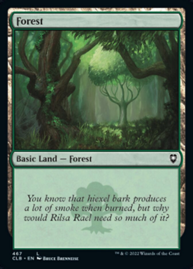 Forest (467) [Commander Legends: Battle for Baldur's Gate] | Webway Games