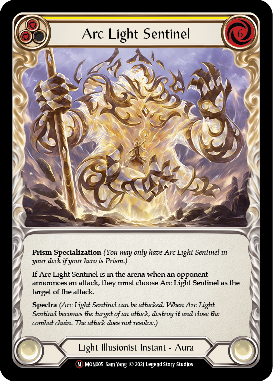 Arc Light Sentinel (Rainbow Foil) [U-MON005-RF] Unlimited Rainbow Foil | Webway Games