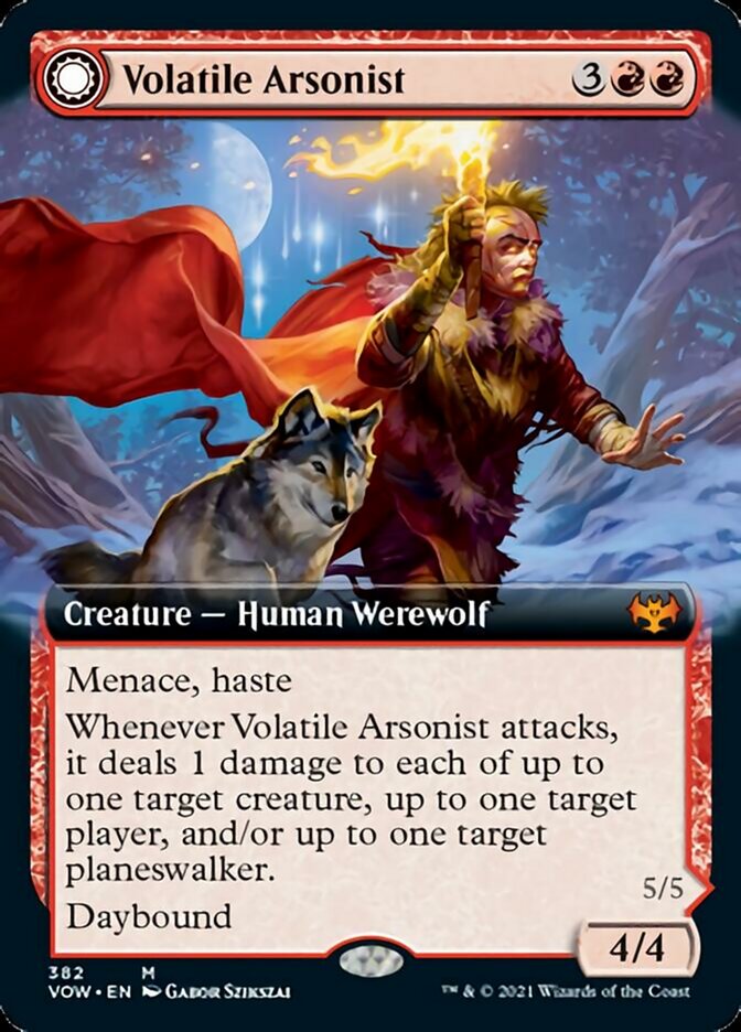 Volatile Arsonist // Dire-Strain Anarchist (Extended) [Innistrad: Crimson Vow] | Webway Games
