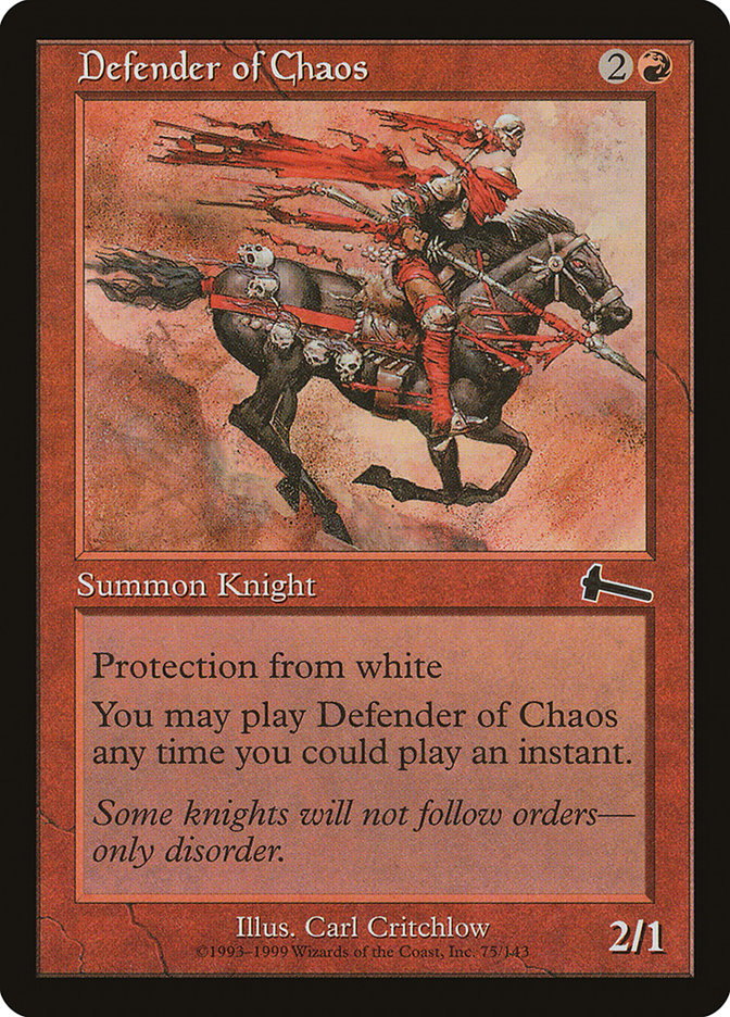 Defender of Chaos [Urza's Legacy] | Webway Games