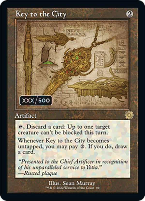 Key to the City (Retro Schematic) (Serial Numbered) [The Brothers' War Retro Artifacts] | Webway Games