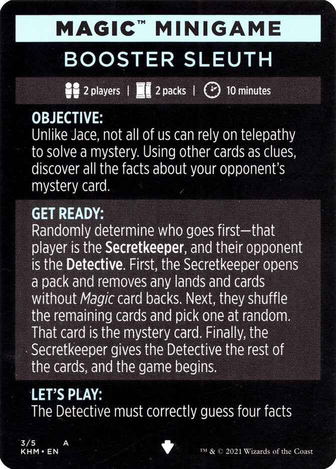Booster Sleuth (Magic Minigame) [Kaldheim Minigame] | Webway Games