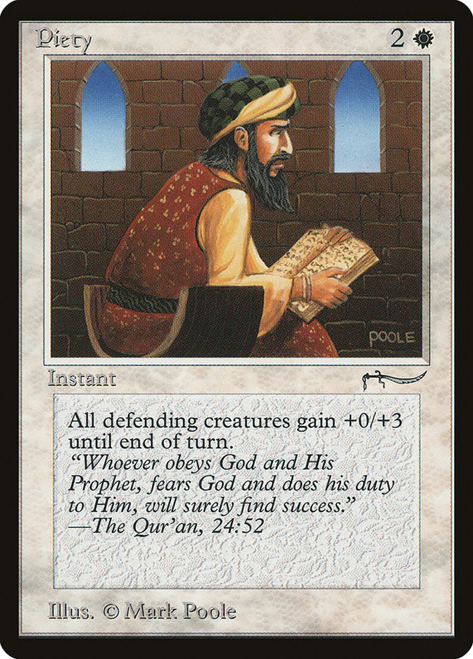 Piety (Light Mana Cost) [Arabian Nights] | Webway Games
